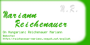 mariann reichenauer business card